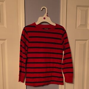 Polo by Ralph Lauren Kids Striped Red and Navy Shirt
